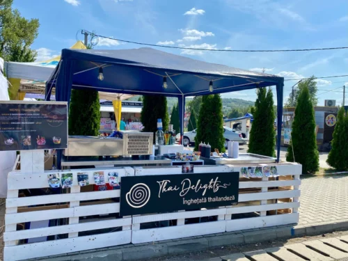 Stand de inghetata la un festival streetfood